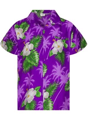 Foto van product King Kameha Overhemd 'Small Flower' lila