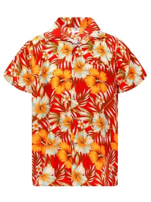 Foto van product King Kameha Overhemd 'Tropical Hibiscus' geel