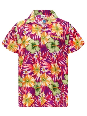 Foto van product King Kameha Overhemd 'Tropical Hibiscus' lila