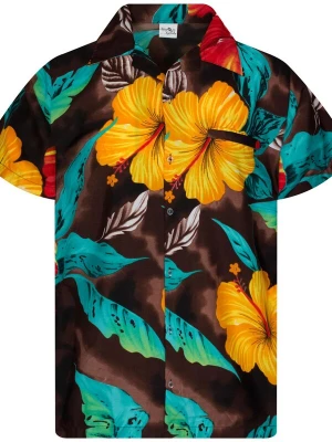 Foto van product King Kameha Shirt 'Big Flower' bruin