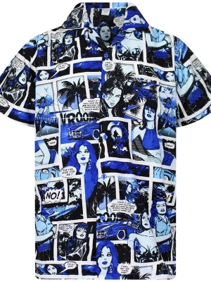 Foto van product King Kameha Shirt 'Comic' blauw