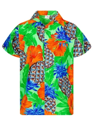 Foto van product King Kameha Shirt 'Pineapple Hibiscus Shadow Line' groen