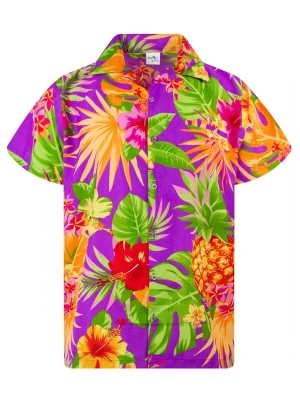 Foto van product King Kameha Shirt 'Pineapple' lila