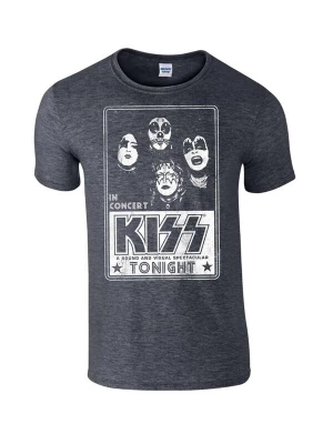 Foto van product Kiss Shirt 'Kiss - Concert poster T-SHIRT' grijs