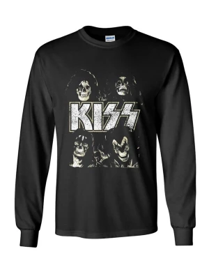 Foto van product Kiss Shirt 'Kiss Skulls longsleeve T-Shirt' zwart