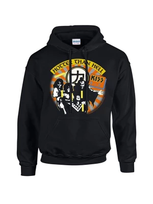 Foto van product Kiss Sweatshirt 'Hotter Than Hell' zwart