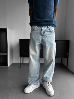 Foto van product Kleidermafia Jeans 'Relax Fit Line Jeans - Light Blue' lichtblauw