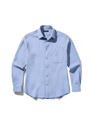 Foto van product Kleidermafia Overhemd 'Regular Fit Cotton Pocket Shirt - Blue' blauw