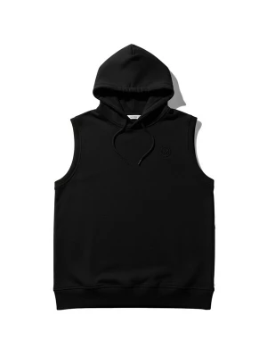 Foto van product Kleidermafia Sweatshirt 'Loose Fit Sleeveless Hoodie - Black' zwart