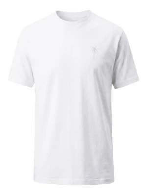 Foto van product Kleinigkeit Shirt 'Big Palm Stamp' pastelgroen / rosé / wit