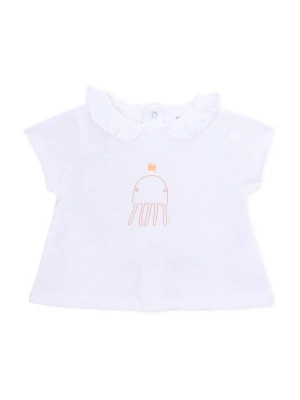 Foto van product KNOT Shirt 'Queen Octopus' nude / lichtoranje / wit