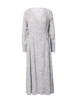 Foto van product KnowledgeCotton Apparel Jurk lichtbeige / lichtblauw / zwart
