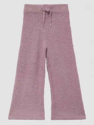 Foto van product Knusse gebreide broek in bouclelook met wijde pijpen s.Oliver roze