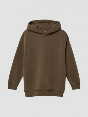 Foto van product Knusse oversized hoodie met grote tekstprint op de rug s.Oliver bruin