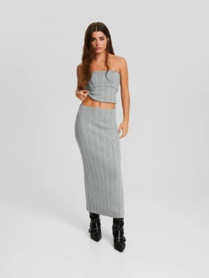 Foto van product Kokerrok Bershka grijs