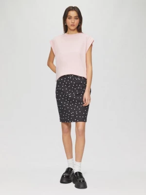 Foto van product kokerrok met all-over print QS zwart