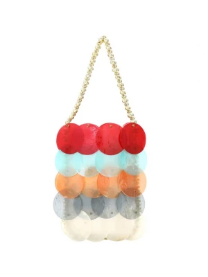 Foto van product Koosh Handtas lichtblauw / grijs / oranje / rood