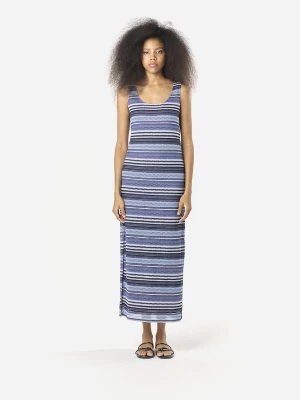Foto van product KOROSHI Gebreide jurk blauw / navy / pastelblauw / wit