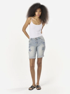 Foto van product KOROSHI Jeans azuur / lichtblauw / donkerblauw / pastelgroen