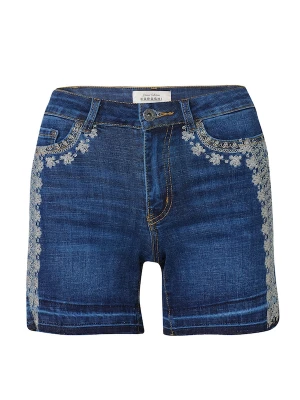 Foto van product KOROSHI Jeans donkerblauw / lichtbruin