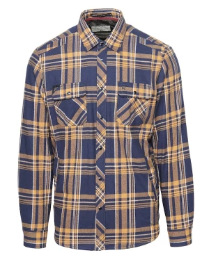 Foto van product KOROSHI Overhemd blauw / geel / wit