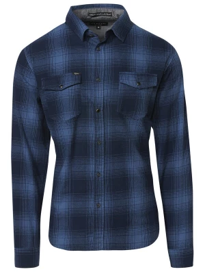 Foto van product KOROSHI Overhemd blauw / zwart