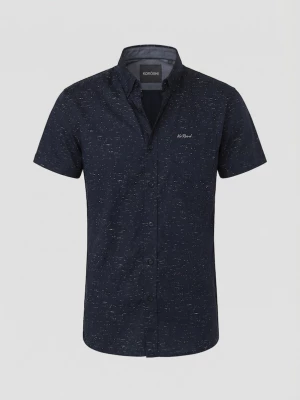 Foto van product KOROSHI Overhemd navy / wit