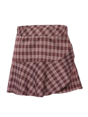Foto van product KOROSHI Rok donkerrood / zwart / wit