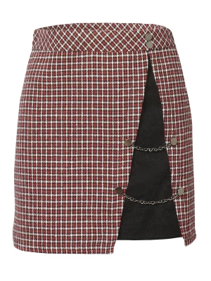 Foto van product KOROSHI Rok rood / zwart / wit