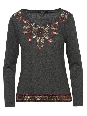 Foto van product KOROSHI Shirt beige / fuchsia / zwart gemêleerd / wit