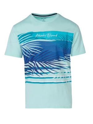 Foto van product KOROSHI Shirt blauw / mintgroen / wit