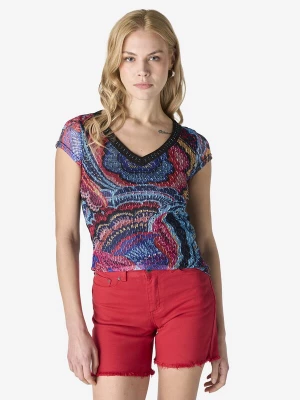 Foto van product KOROSHI Shirt blauw / pink / rood / zwart