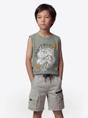 Foto van product KOROSHI Shirt bruin / kaki / zwart / wit