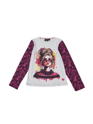 Foto van product KOROSHI Shirt citroen / pink / zwart / wit