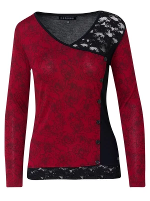 Foto van product KOROSHI Shirt donkerrood / zwart