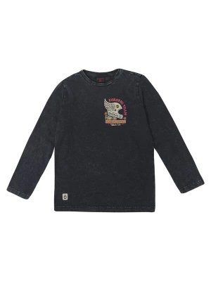 Foto van product KOROSHI Shirt geel / grijs / kersrood / black denim