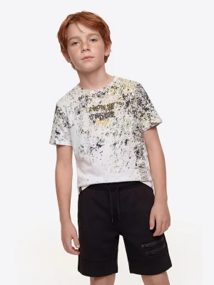 Foto van product KOROSHI Shirt geel / lichtgrijs / wit
