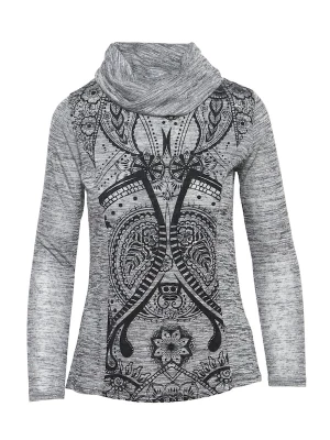 Foto van product KOROSHI Shirt grijs / antraciet / zwart / wit