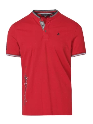 Foto van product KOROSHI Shirt grijs / donkerrood / zwart
