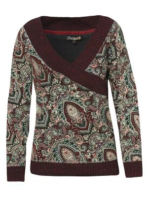 Foto van product KOROSHI Shirt groen / roestrood / zwart / wit