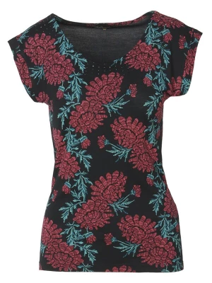 Foto van product KOROSHI Shirt jade groen / grenadine / merlot / zwart