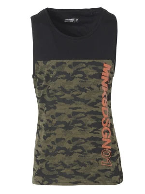Foto van product KOROSHI Shirt kaki / koraal / zwart
