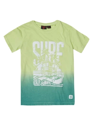 Foto van product KOROSHI Shirt limoen / petrol / wit
