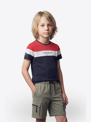 Foto van product KOROSHI Shirt marine / rood / wit