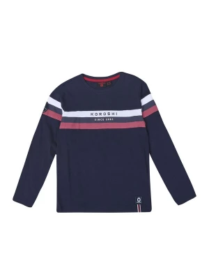 Foto van product KOROSHI Shirt navy / bourgogne / offwhite