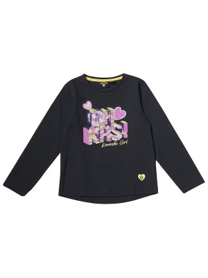 Foto van product KOROSHI Shirt navy / geel / orchidee / wit