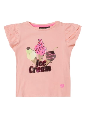 Foto van product KOROSHI Shirt oranje / perzik / pink / zwart