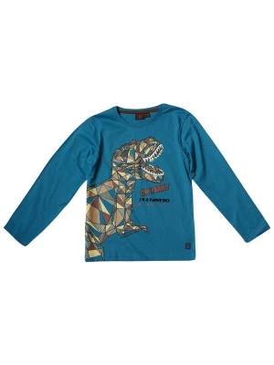 Foto van product KOROSHI Shirt petrol / donkerrood / zwart / wit