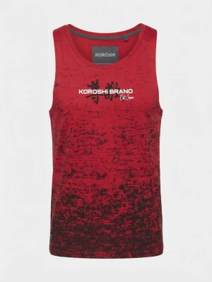 Foto van product KOROSHI Shirt rood / zwart / wit