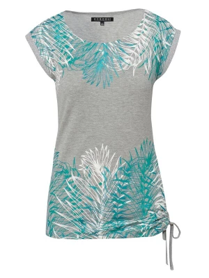 Foto van product KOROSHI Shirt turquoise / lichtgrijs / wit